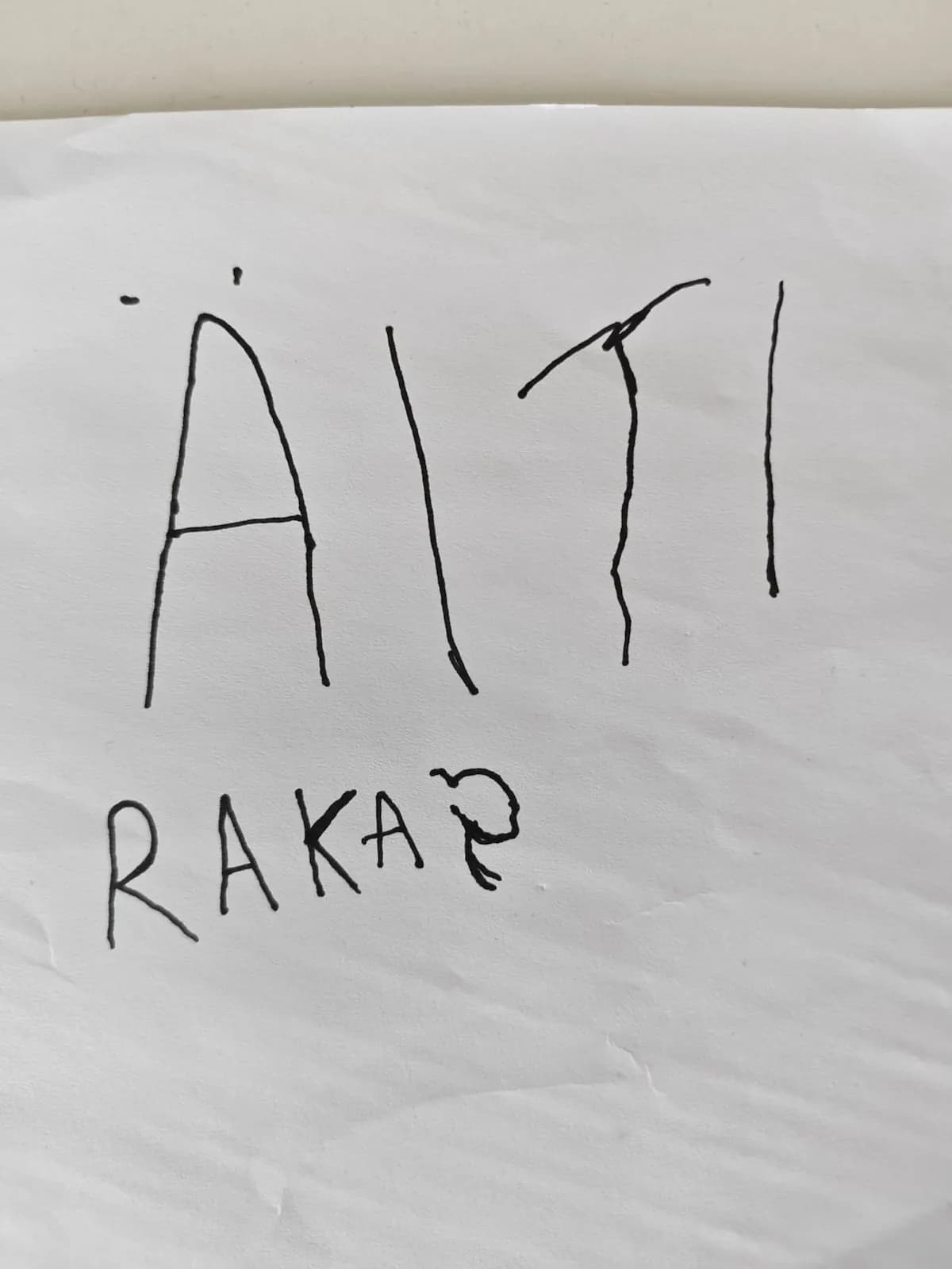 Own handwriting